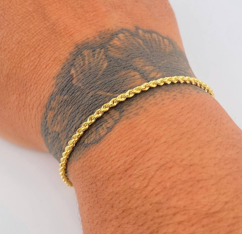 PULSERA ROPE CORDON 18K aprox 2.5g