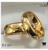 ANILLOS RING MATRIMONIO PAR 18K cs39