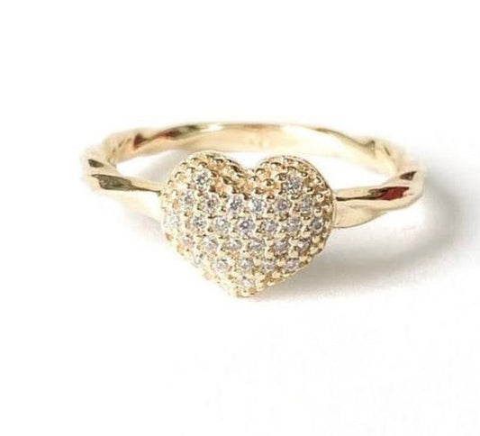 GIRL RING ANILLO DAMA 18K HEART APROX 4g