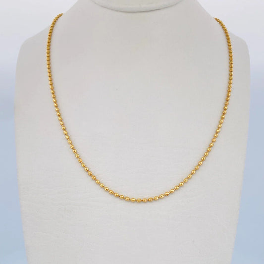 MILITARY CHAIN 18K 24 IN APROX 11G