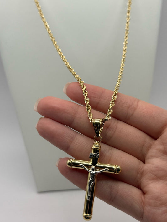 SAN FRANCISCO O ROPE 18k + Dije 18K