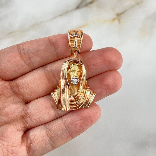 CHRIST FACE 3 OROS PEDANT APROX 12g