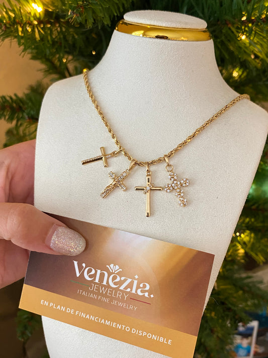 DIJES CRUZ PENDANT CHRIST 18K