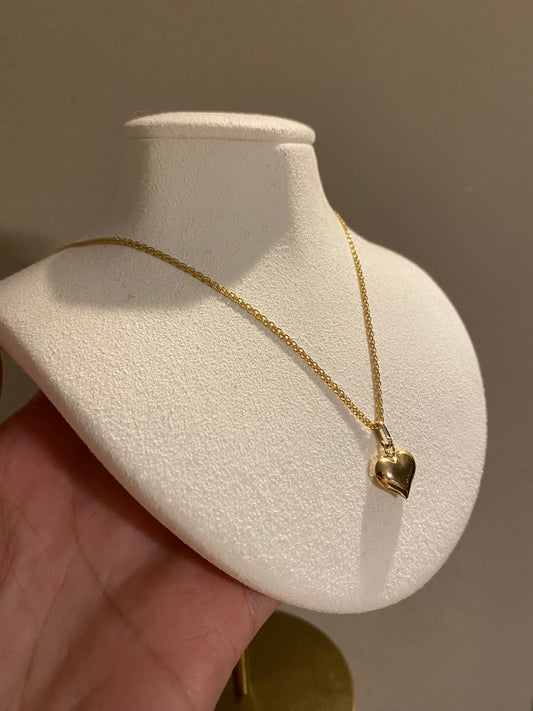 CADENA DAMA + DIJE CORAZÓN 18K