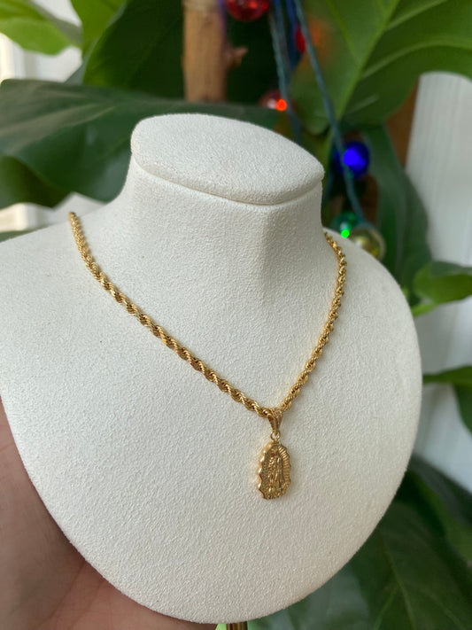CORDON ROPE DAMA + DIJE 18K