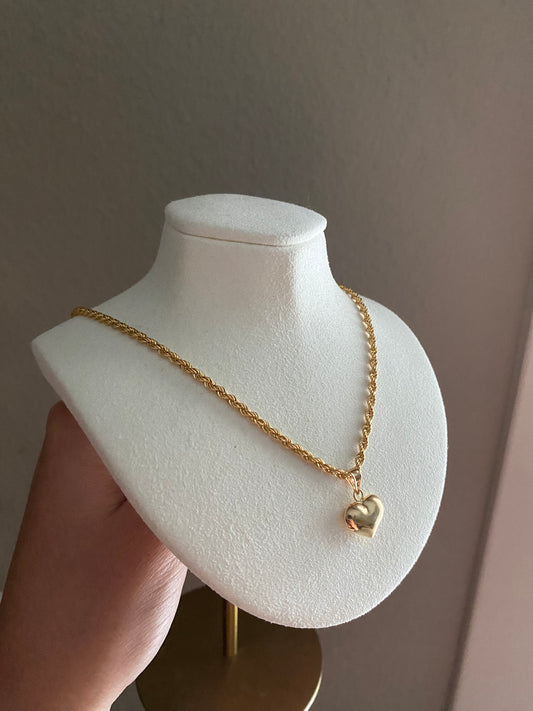 CORDON DAMA 18K DIJE CORAZÓN