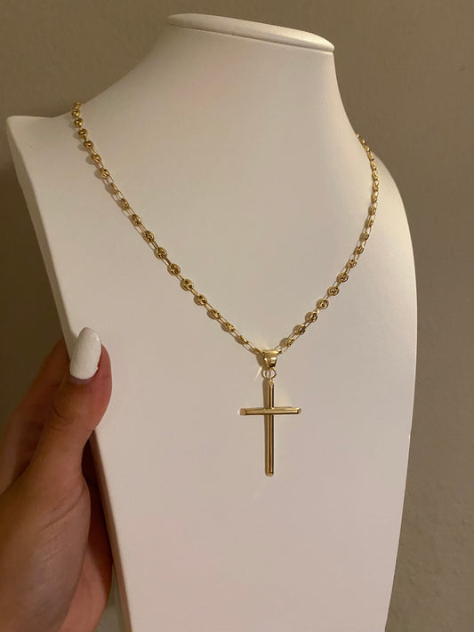 DIJE CRUZ LISO 18K