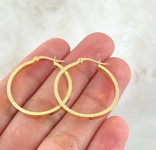 ARGOLLAS HOOP EARRINGS 18K