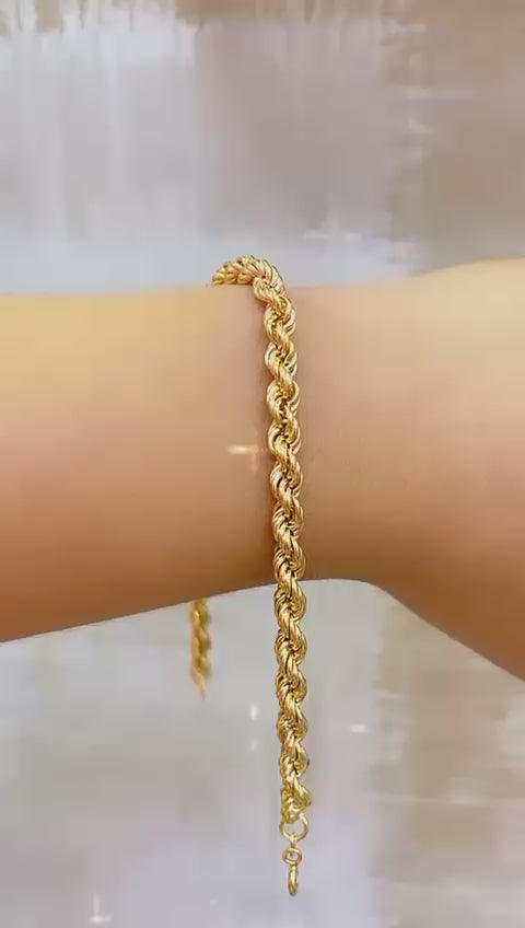PULSERA CORDON 18K gruesa