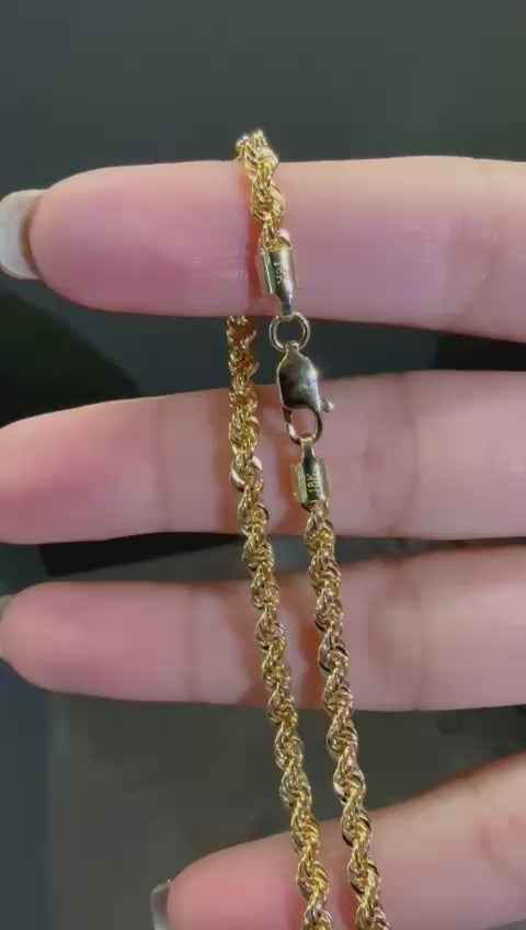 PULSO PULSERA BRACELET ROPE 18K 21cm